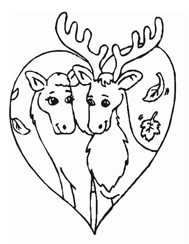 Dessin à colorier: Caribou (Animaux) #1555 - Coloriages à Imprimer Gratuits