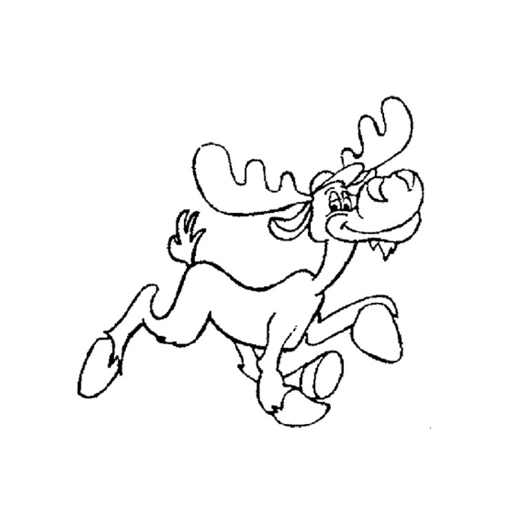 Dessin à colorier: Caribou (Animaux) #1558 - Coloriages à Imprimer Gratuits