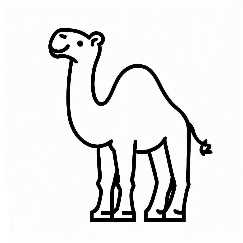 Coloriage gratuit pour enfants et adultes Chameau #205459, collection Animaux