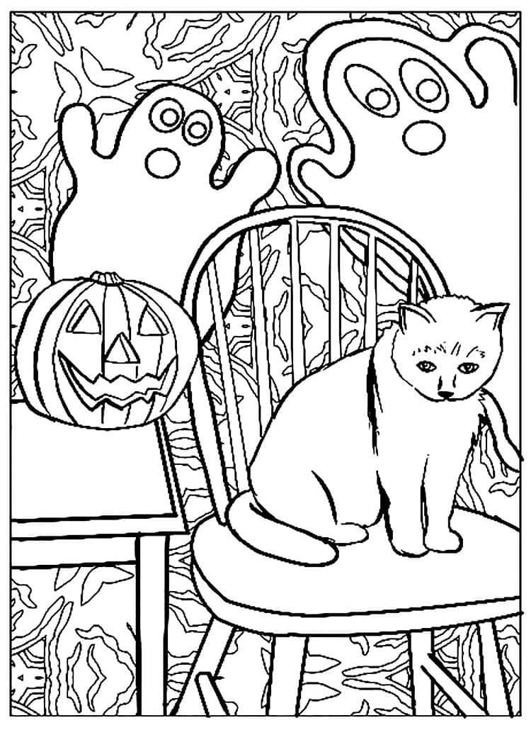 Joli coloriage Chat #174950 de la collection Animaux, prêt à imprimer pour petits et grands