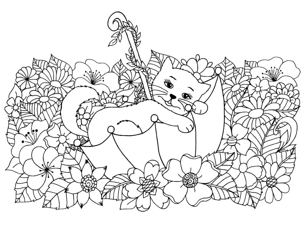 Coloriage gratuit Chat #174957 de la collection Animaux à imprimer