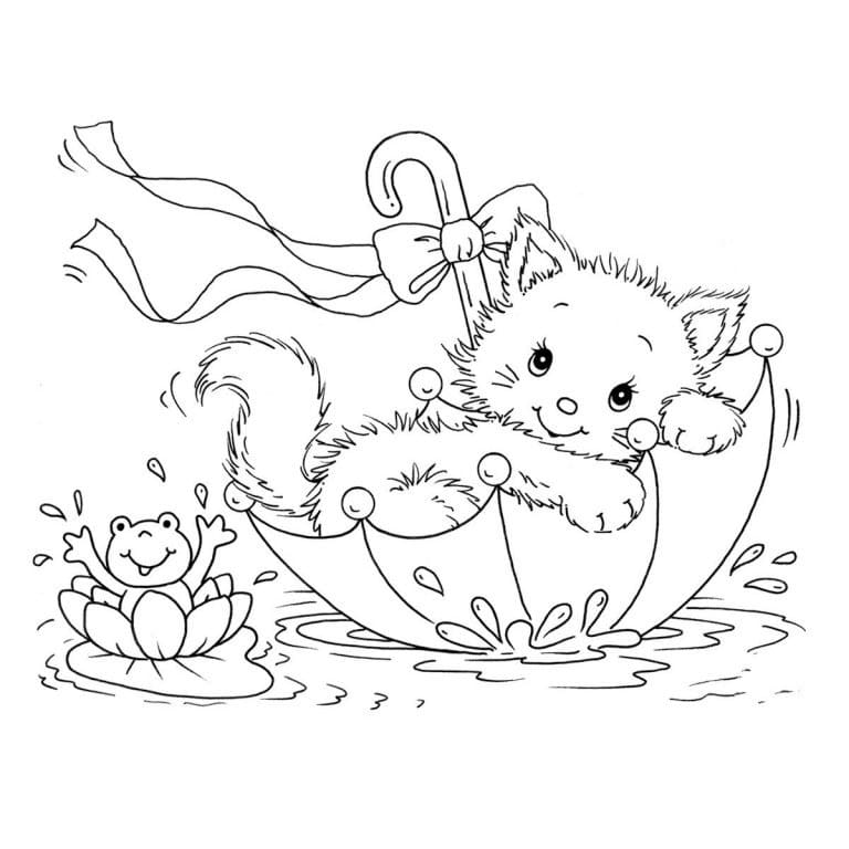 Coloriage gratuit Chat #174958 de la collection Animaux à imprimer