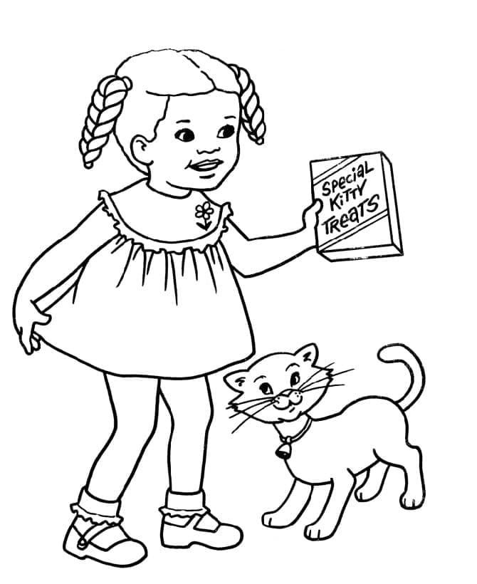 Illustration au trait Chat #174981 de la collection Animaux à colorier gratuitement
