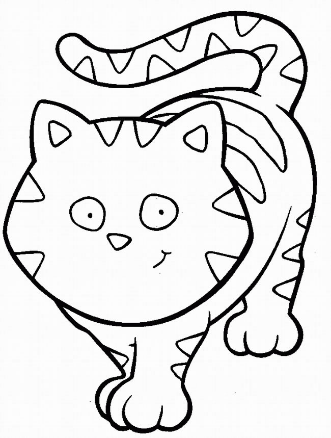 Dessin à colorier: Chaton (Animaux) #18062 - Coloriages à Imprimer Gratuits