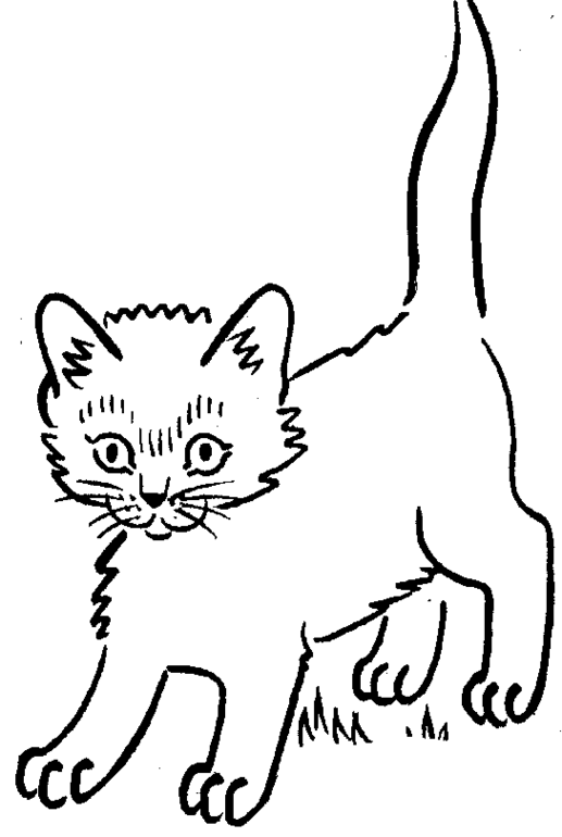 Dessin à colorier: Chaton (Animaux) #18123 - Coloriages à Imprimer Gratuits