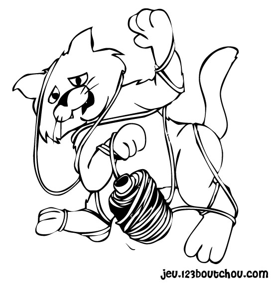 Dessin à colorier: Chaton (Animaux) #18178 - Coloriages à Imprimer Gratuits