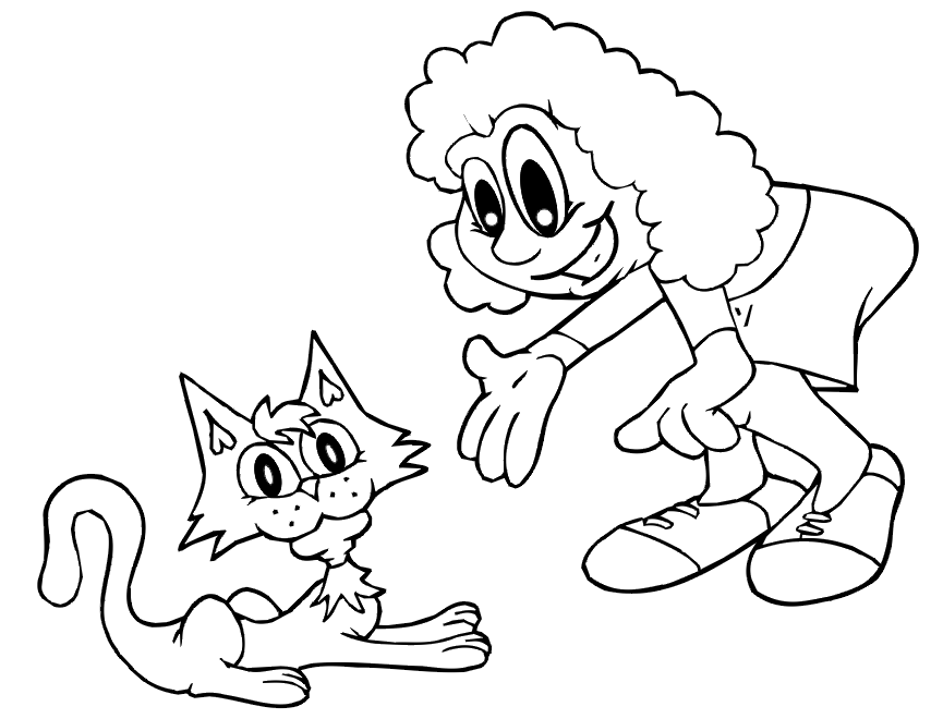 Dessin à colorier: Chaton (Animaux) #18219 - Coloriages à Imprimer Gratuits