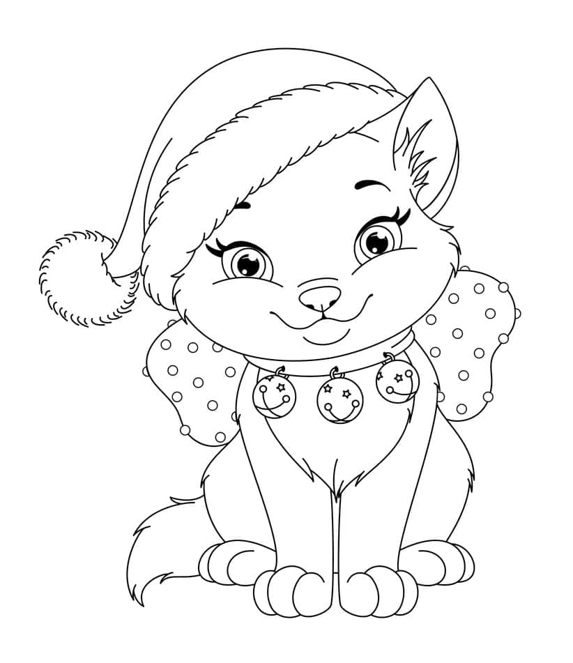 Coloriage à imprimer Chaton #215360 de la série Animaux, gratuit pour enfants et adultes