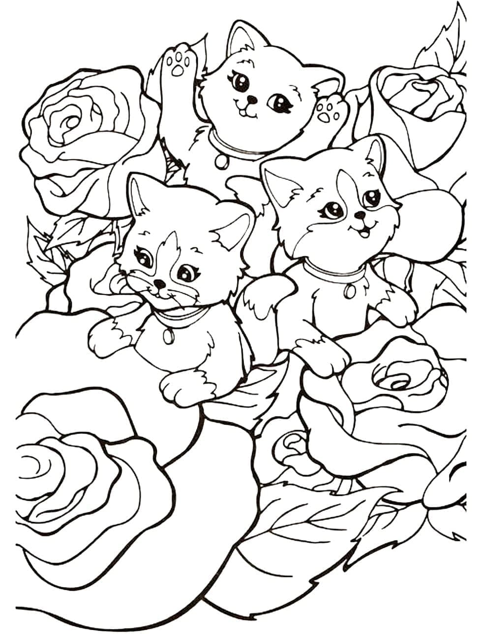 Coloriage gratuit Chaton #215377 de la collection Animaux à imprimer