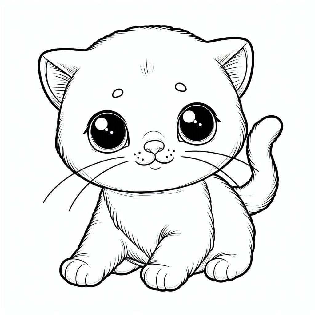 Coloriage gratuit Chaton #215384 de la collection Animaux à imprimer Coloriage gratuit Chaton #215384 de la collection Animaux à imprimer