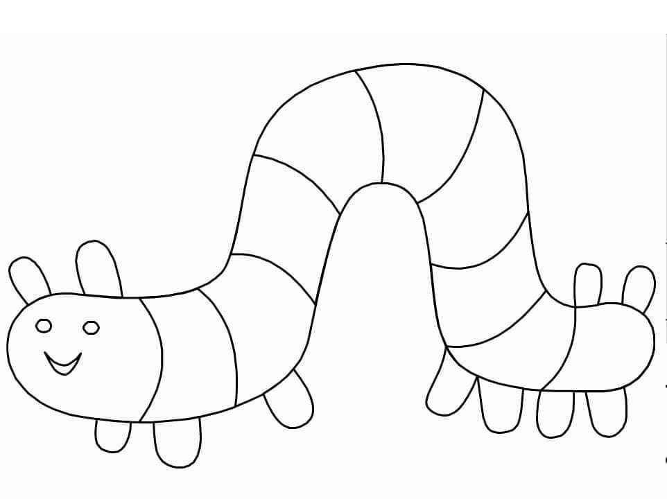 Coloriage gratuit Chenille #210399 de la collection Animaux à imprimer