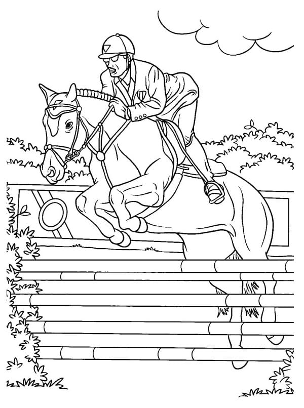 Coloriage gratuit Cheval #216536 de la collection Animaux à imprimer