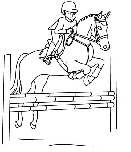 Page de coloriage Cheval #216537, collection Animaux, à imprimer et colorier