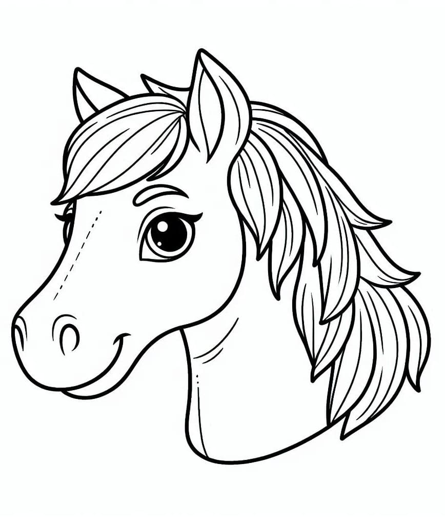 Page de coloriage Cheval #218860, collection Animaux, à imprimer et colorier