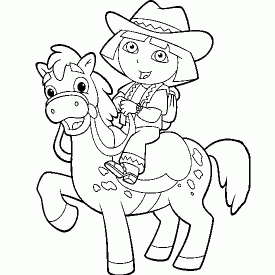 Dessin à colorier: Cheval (Animaux) #2354 - Coloriages à Imprimer Gratuits