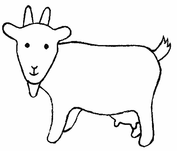 Dessin à colorier: Chèvre (Animaux) #2398 - Coloriages à Imprimer Gratuits