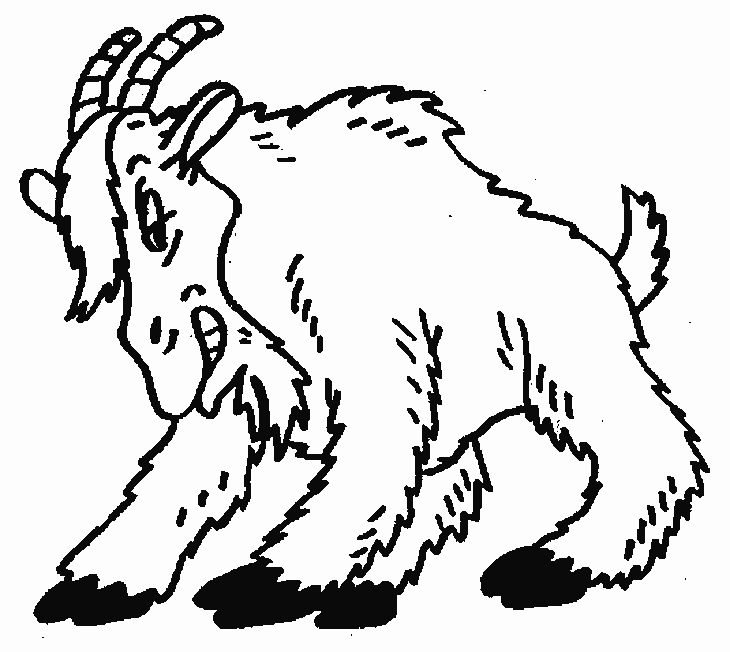 Dessin à colorier: Chèvre (Animaux) #2441 - Coloriages à Imprimer Gratuits