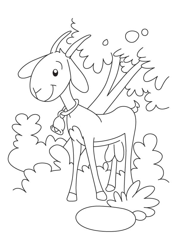 Dessin à colorier: Chèvre (Animaux) #2446 - Coloriages à Imprimer Gratuits