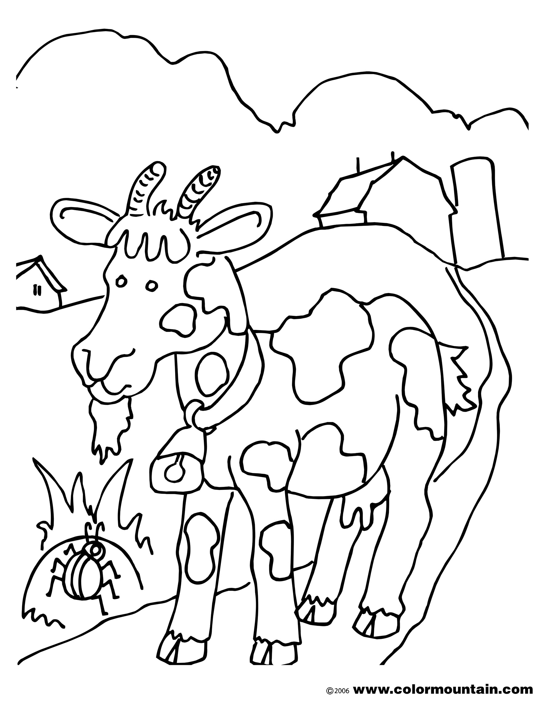 Dessin à colorier: Chèvre (Animaux) #2481 - Coloriages à Imprimer Gratuits