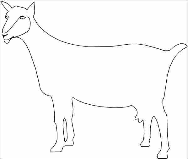 Dessin à colorier: Chèvre (Animaux) #2489 - Coloriages à Imprimer Gratuits