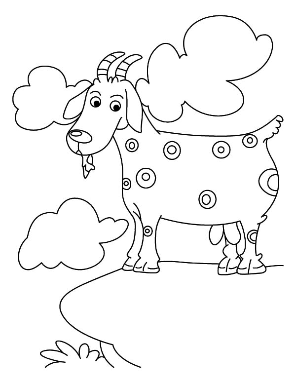 Dessin à colorier: Chèvre (Animaux) #2547 - Coloriages à Imprimer Gratuits