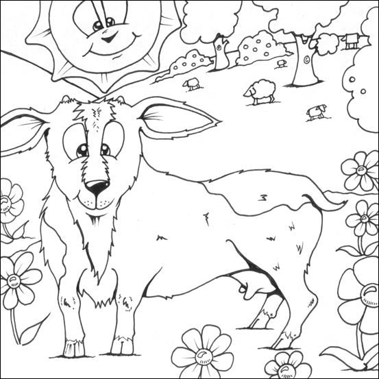 Dessin à colorier: Chèvre (Animaux) #2548 - Coloriages à Imprimer Gratuits