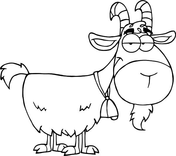 Dessin à colorier: Chèvre (Animaux) #2554 - Coloriages à Imprimer Gratuits