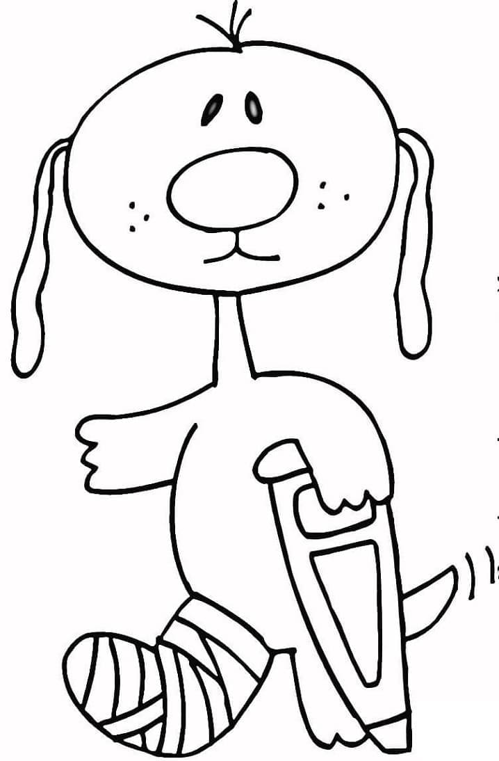 Joli coloriage Chien #182763 de la collection Animaux, prêt à imprimer pour petits et grands