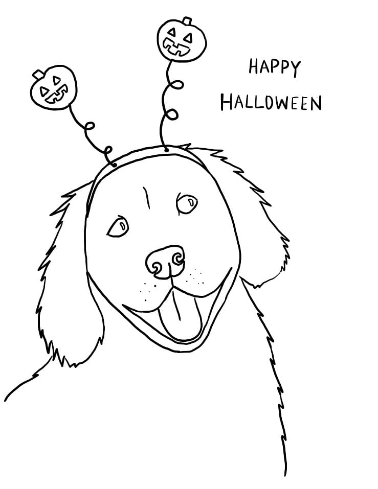 Illustration au trait Chien #182799 de la collection Animaux à colorier gratuitement