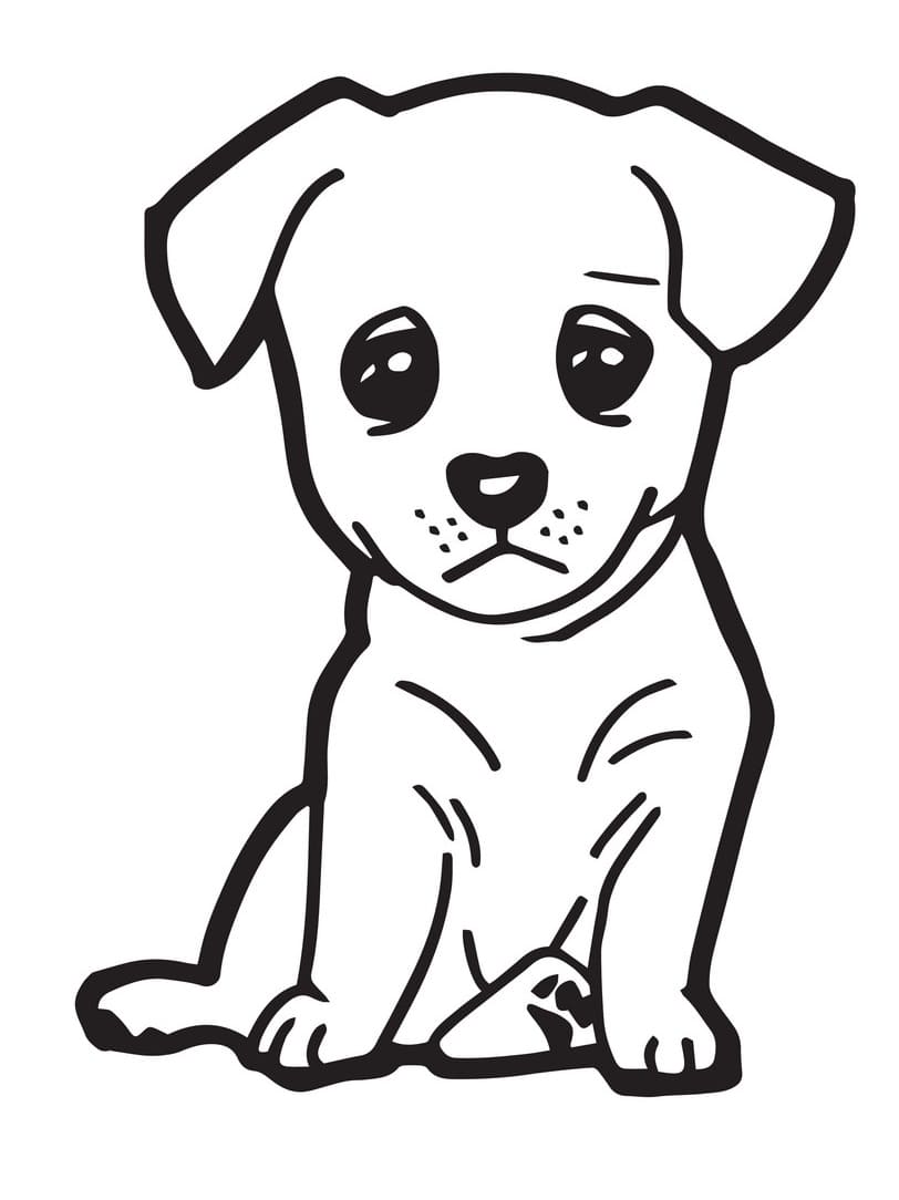 Coloriage gratuit Chien #182809 de la collection Animaux à imprimer