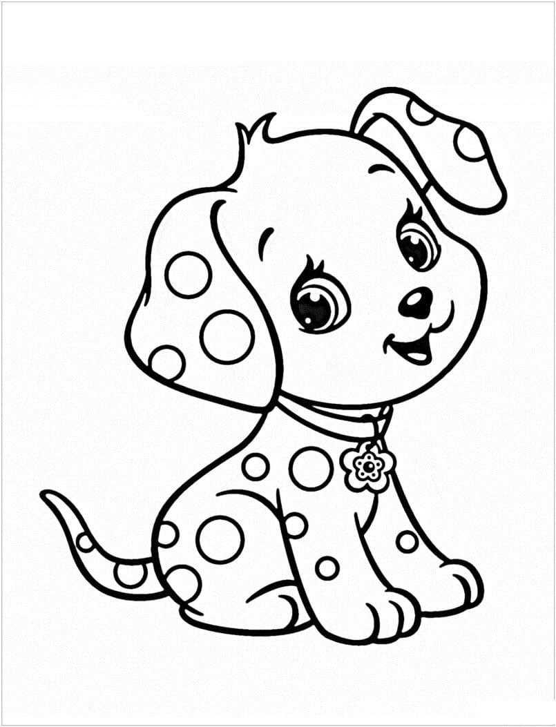 Coloriage gratuit Chien #182812 de la collection Animaux à imprimer