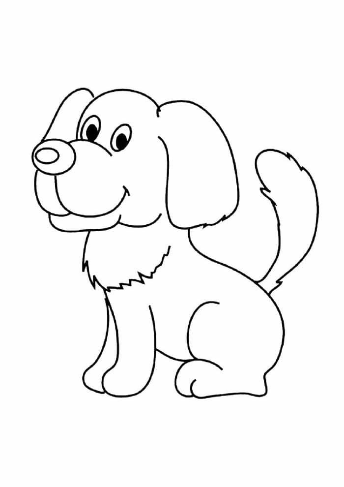 Coloriage à imprimer Chien #182826 de la série Animaux, gratuit pour enfants et adultes