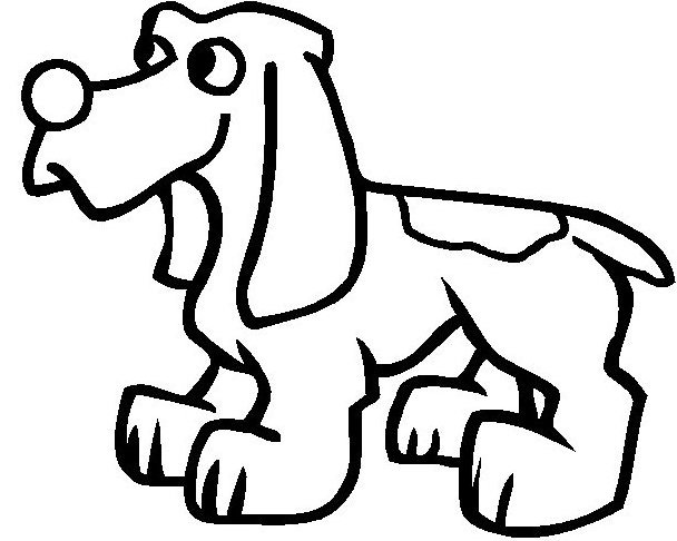 Dessin à colorier: Chien (Animaux) #3100 - Coloriages à Imprimer Gratuits