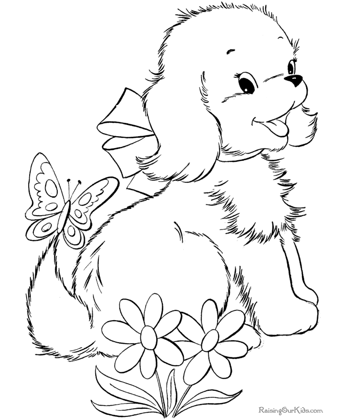 Dessin à colorier: Chien (Animaux) #3101 - Coloriages à Imprimer Gratuits