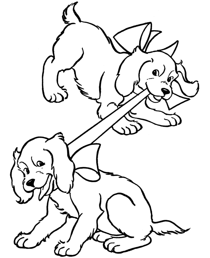 Dessin à colorier: Chien (Animaux) #3104 - Coloriages à Imprimer Gratuits