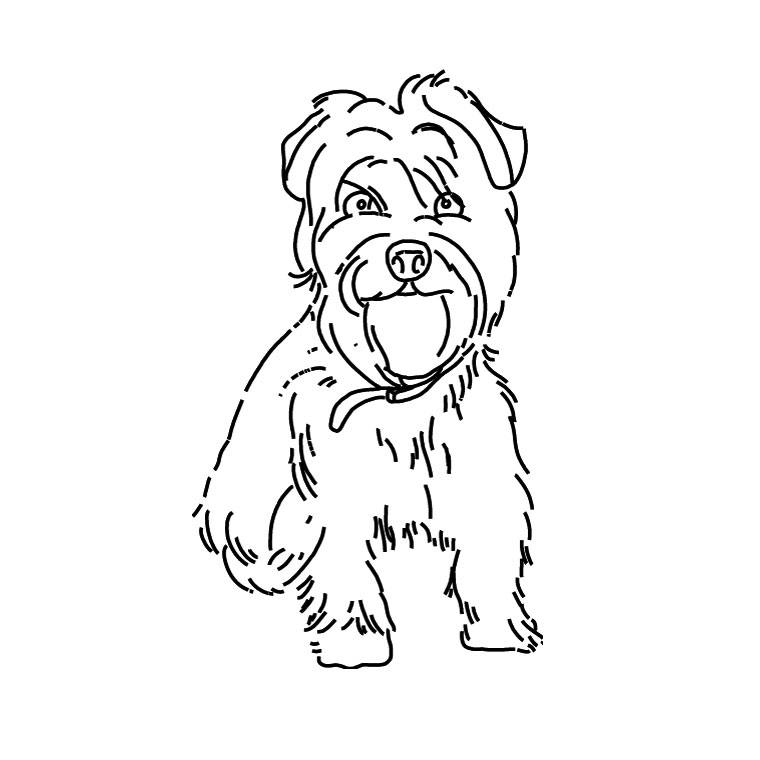 Dessin à colorier: Chien (Animaux) #3106 - Coloriages à Imprimer Gratuits