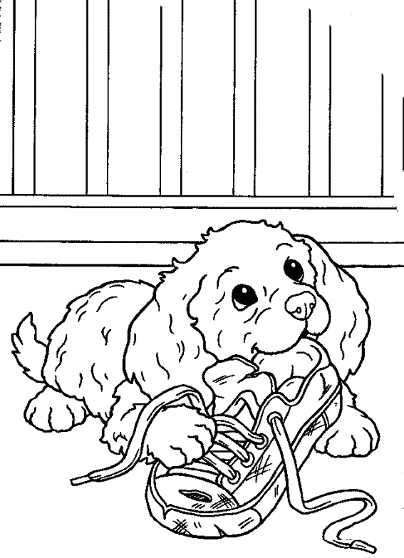 Dessin à colorier: Chien (Animaux) #3124 - Coloriages à Imprimer Gratuits