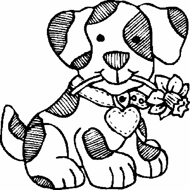 Dessin à colorier: Chien (Animaux) #3154 - Coloriages à Imprimer Gratuits