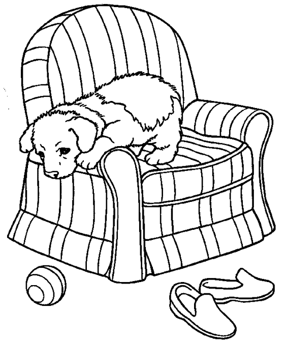 Dessin à colorier: Chien (Animaux) #3162 - Coloriages à Imprimer Gratuits