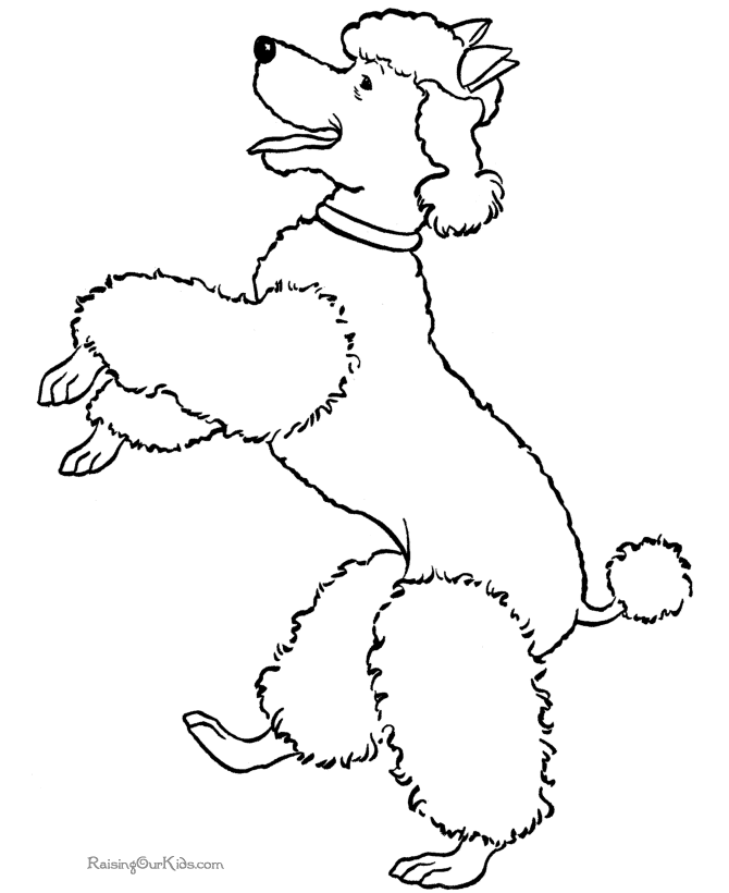 Dessin à colorier: Chien (Animaux) #3173 - Coloriages à Imprimer Gratuits