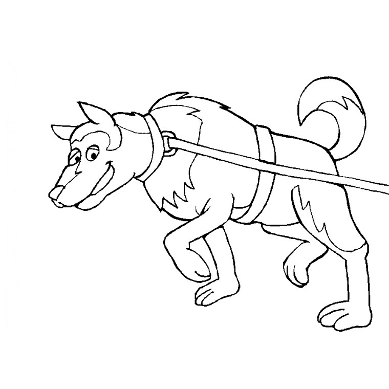 Dessin à colorier: Chien (Animaux) #3191 - Coloriages à Imprimer Gratuits