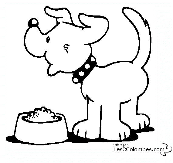 Dessin à colorier: Chien (Animaux) #3202 - Coloriages à Imprimer Gratuits