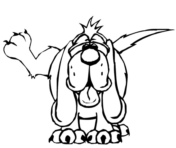 Dessin à colorier: Chien (Animaux) #3204 - Coloriages à Imprimer Gratuits