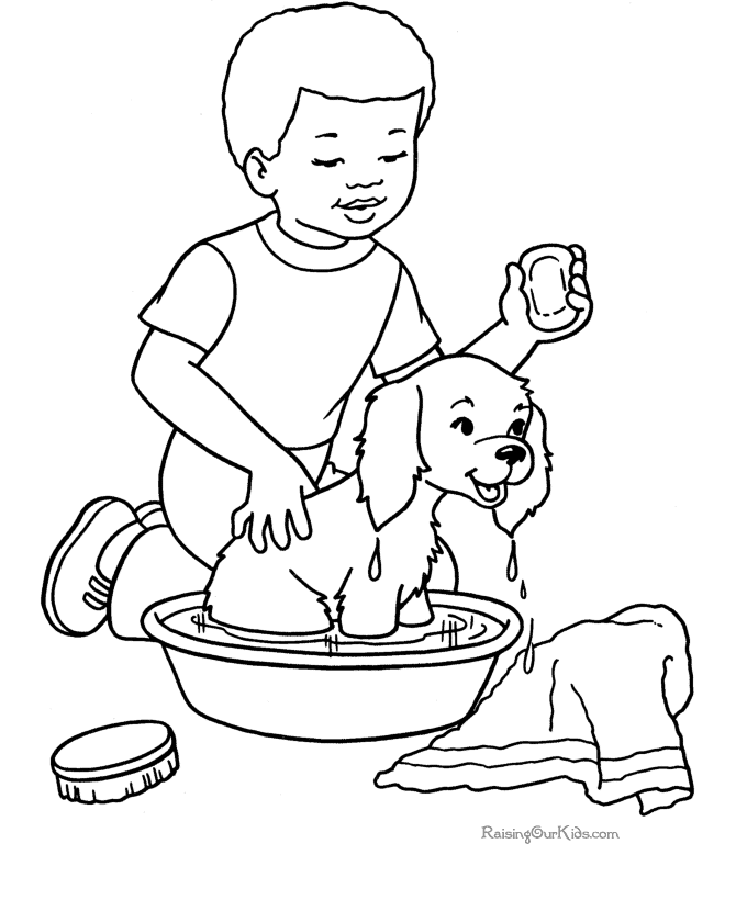 Dessin à colorier: Chien (Animaux) #3205 - Coloriages à Imprimer Gratuits