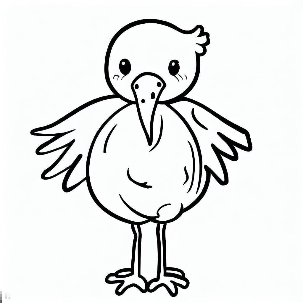 Coloriage gratuit Cigogne #185224 de la collection Animaux à imprimer
