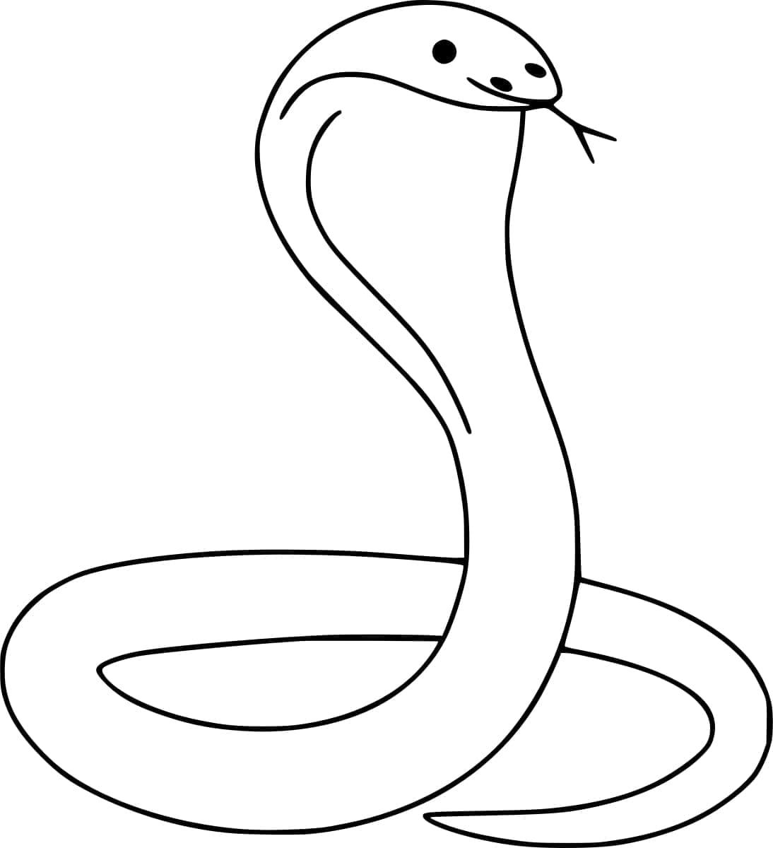 Coloriage à imprimer Cobra #212663 de la série Animaux, gratuit pour enfants et adultes