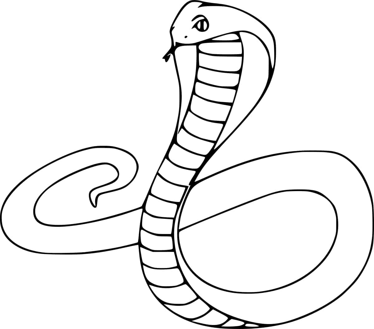 Coloriage gratuit Cobra #212664 de la collection Animaux à imprimer