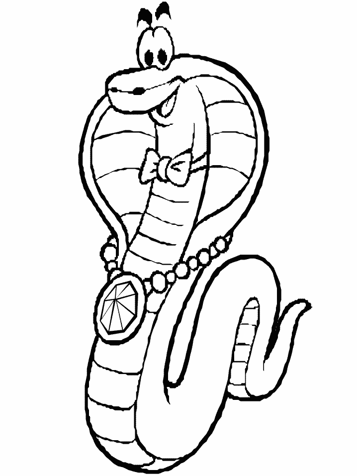Dessin à colorier: Cobra (Animaux) #3295 - Coloriages à Imprimer Gratuits