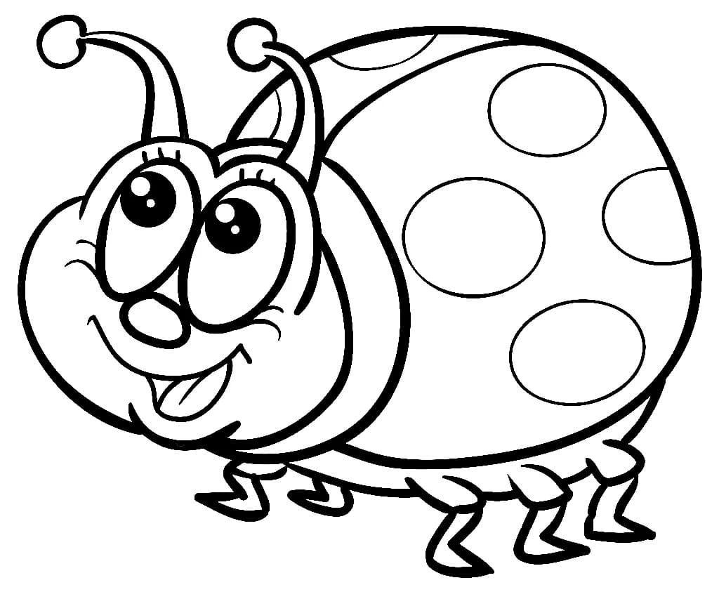 Coloriage gratuit Coccinelle #177694 de la collection Animaux à imprimer