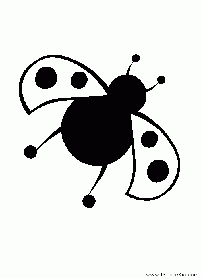 Dessin à colorier: Coccinelle (Animaux) #3531 - Coloriages à Imprimer Gratuits